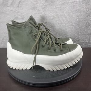Converse Lugged Winter 2.0 Hi Women's Size 8 Green Khaki Lace Up Sneakers